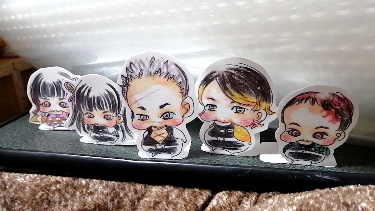 もちもちほっぺ似顔絵描きます 自分用プレゼント用アクリルスタンドバッジグッズにも✨  ✨ イメージ1