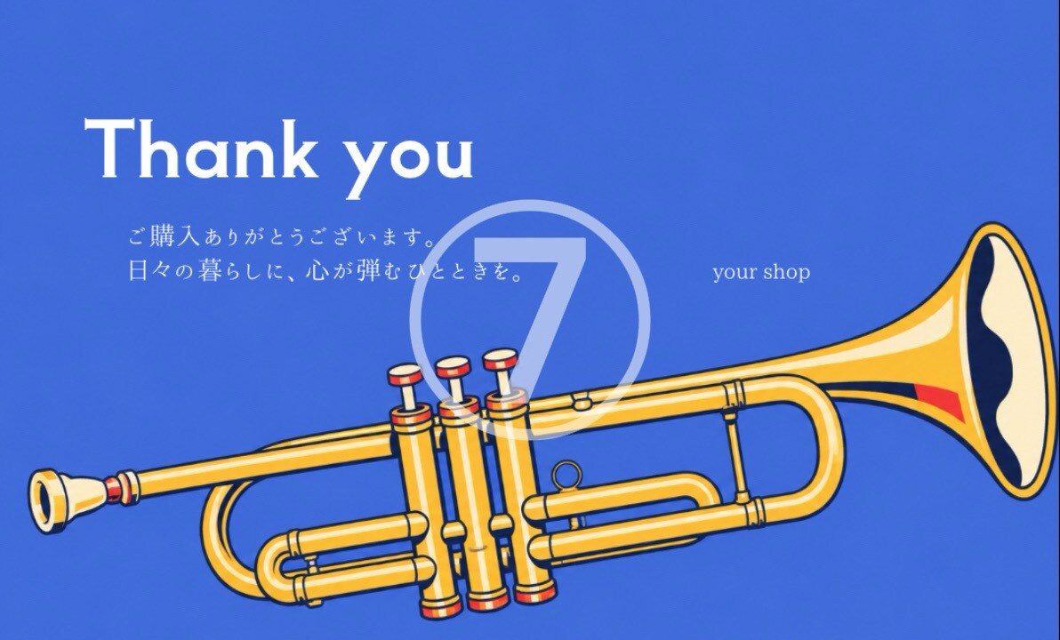 個性派サンキュー・バースデーカードを制作します レトロでポップなデザインで、感謝もお祝いもあなたらしく イメージ7