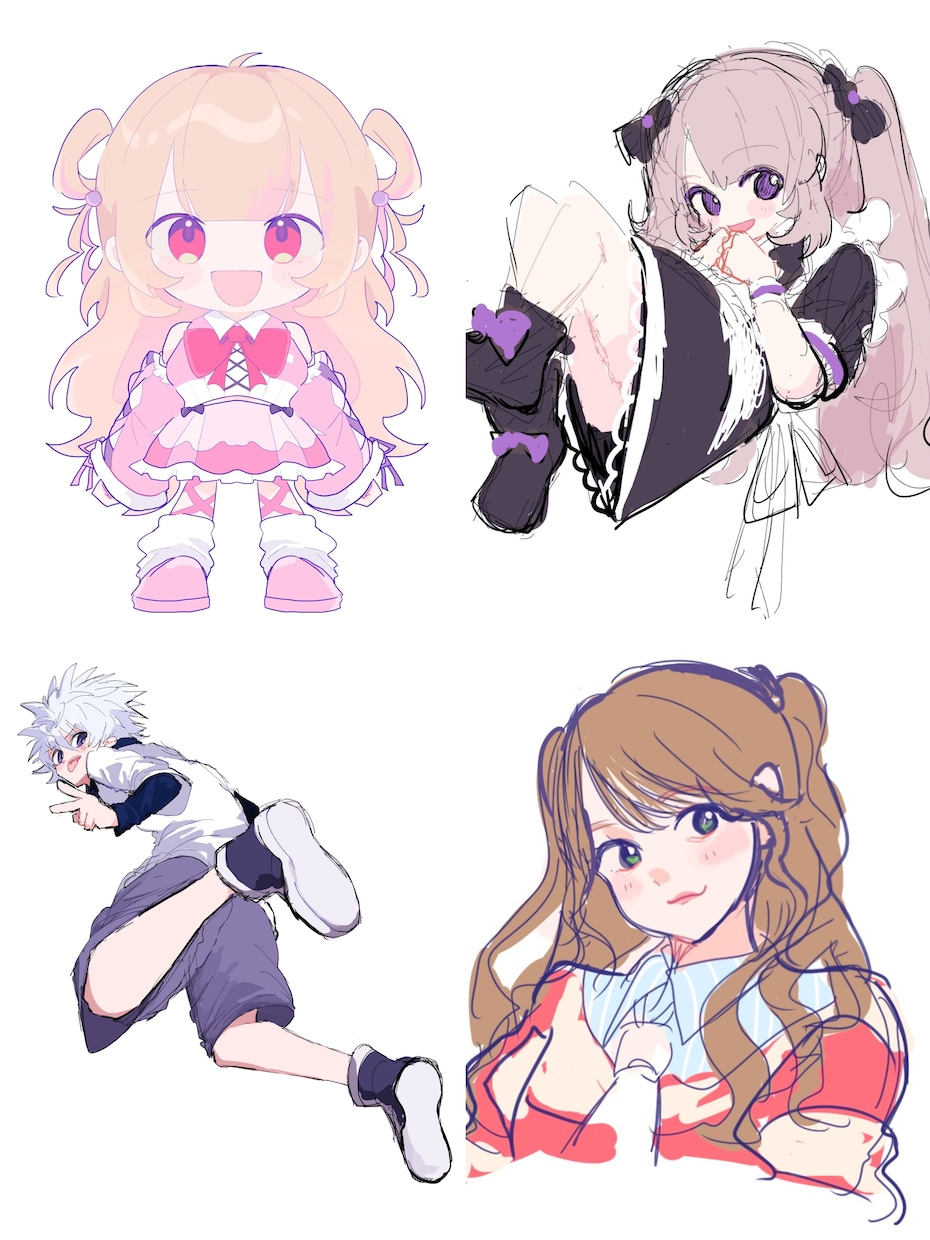 歌い手様VTuber様向け｜可愛いイラスト描きます イラスト、漫画を中心にイラスト全般にお仕事承っております！ イメージ6