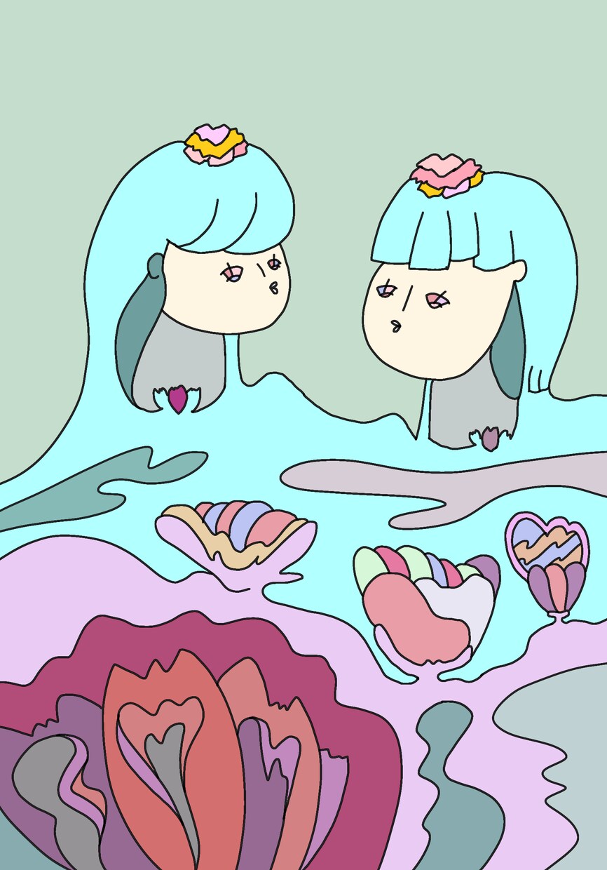送っていただいた写真（画像）をもとに描きます カラフルでシンプルでポップな絵を描いています イメージ1