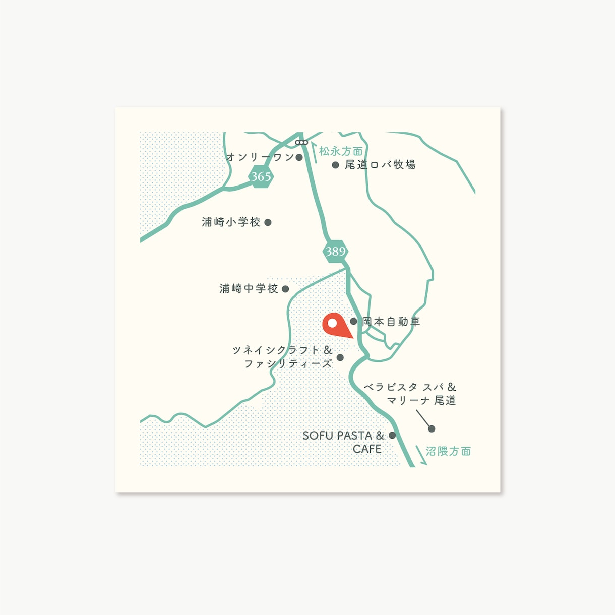 分かりやすいミニマルデザインの地図を作成します ご満足いただけるまで何度でも修正可！DMやホームページに☺︎ イメージ10