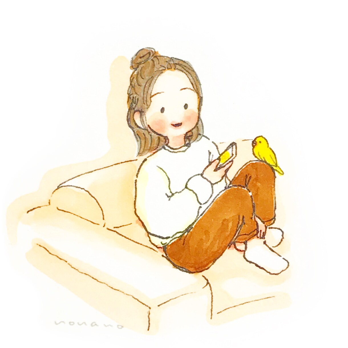 SNSで使えるイラスト☺︎ゆるっと描きます アイコンにいかがですか？ほんわか、柔らかいタッチで描きます！ イメージ4