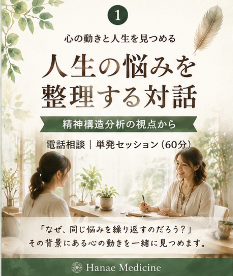 人生の悩みを整理する対話をします 心の構造から、人生の悩みを一緒に整理します イメージ1