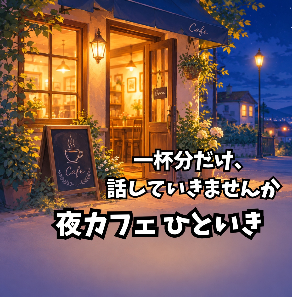 夜カフェで一杯。愚痴も幸せもゆっくり聴きます ひみつも雑談もOKの話し相手。1分から否定しません イメージ2