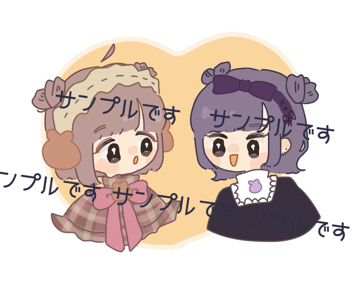 SNS等で使える女の子アイコンイラストをかきます 胸上から頭までの女の子です。かわいいおんなのこが得意です！ イメージ1