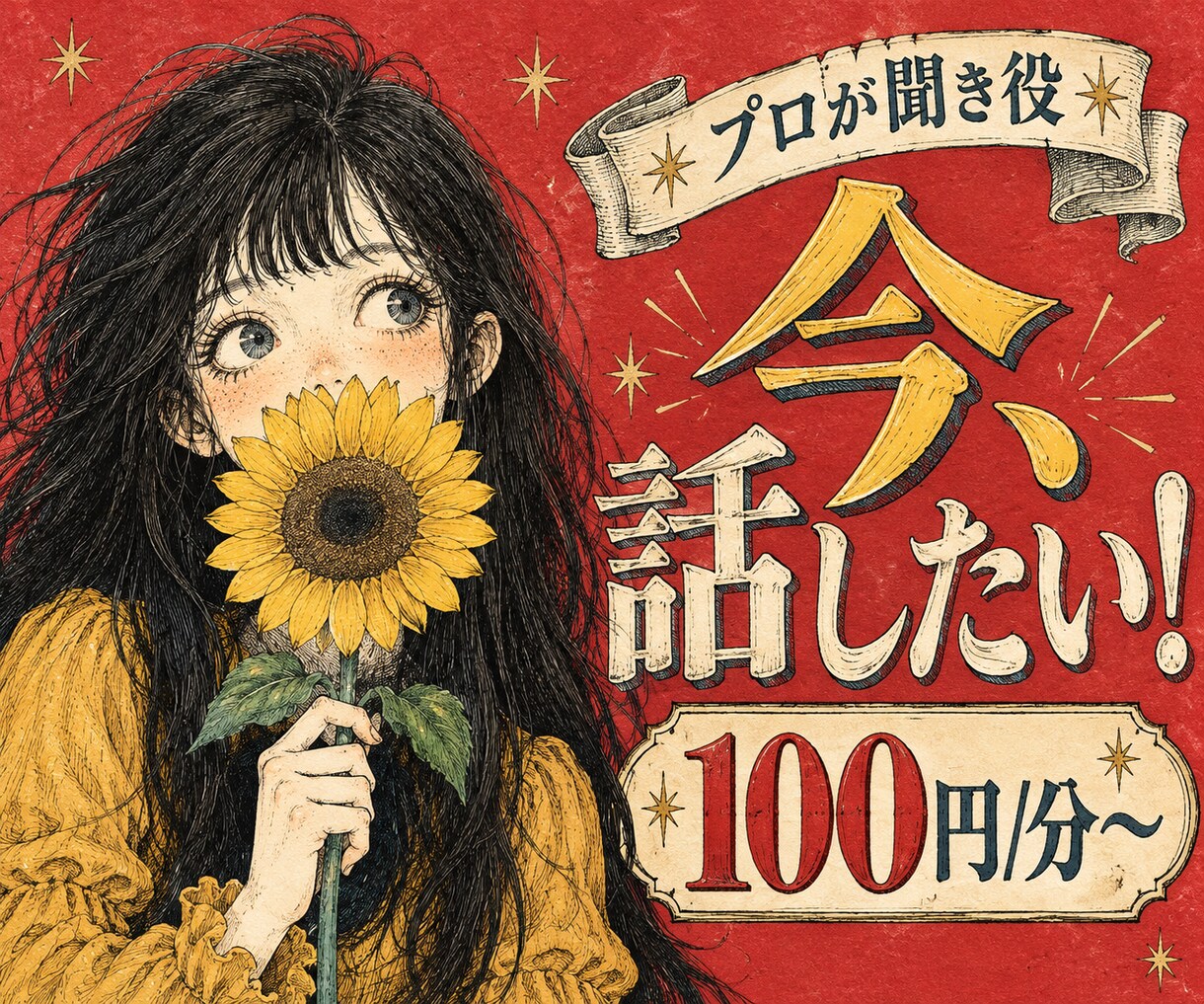 相談も雑談もOK♪｜聞くプロ＆占い師がお相手します さくっと5分もじっくり相談も☆ご希望あればタロットもOK イメージ1