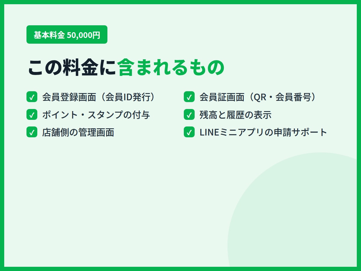 LINEミニアプリで会員証を作成します 紙のカード不要。来店記録とポイントをLINEで完結 イメージ4