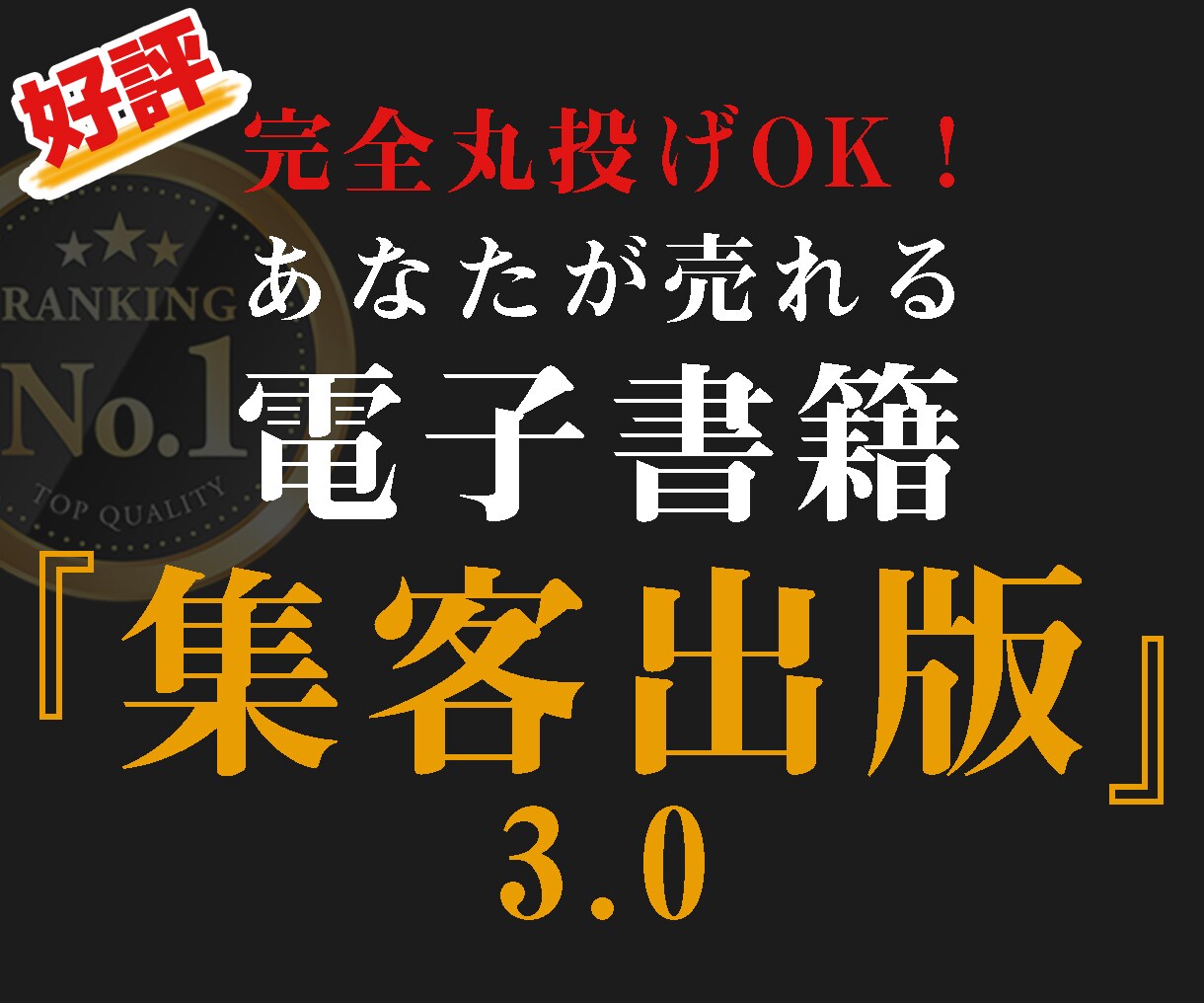 あなたが売れる電子書籍を『完全丸投げ出版』できます 大ベストセラー《プレミアム集客出版3.0》原稿おまかせOK！ イメージ1