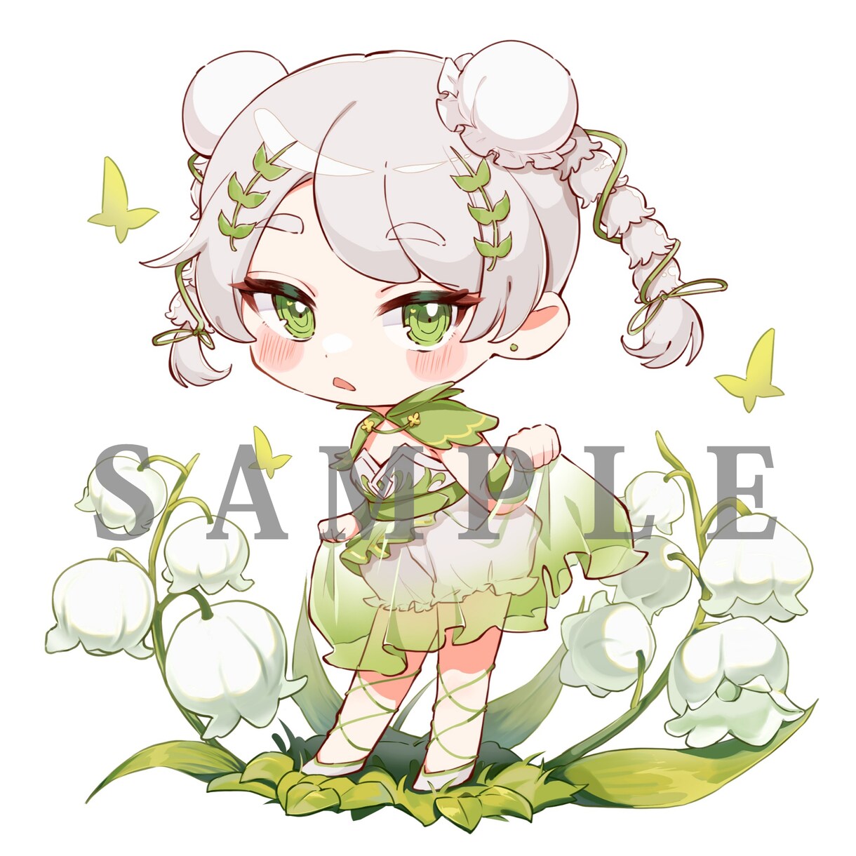 かわいいオリジナルミニキャライラストを制作します アイコンやグッズなど様々な用途でご使用いただけます イメージ1
