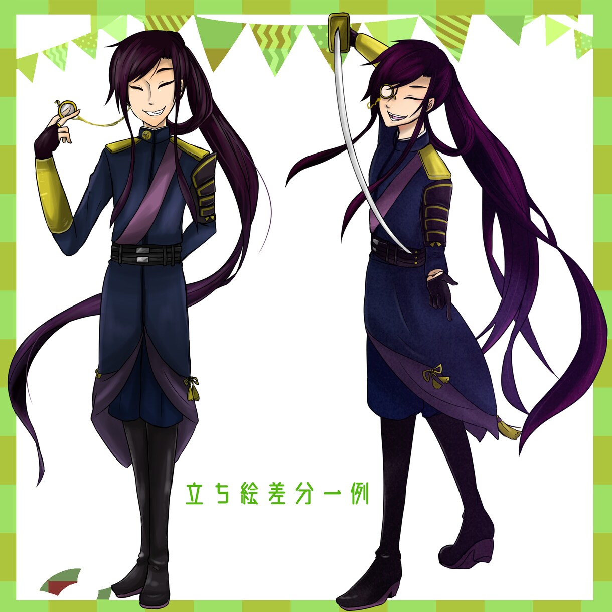 TRPG向けキャラクター立ち絵制作します アナログ風の塗りが特徴的なキャラクター描きます イメージ3