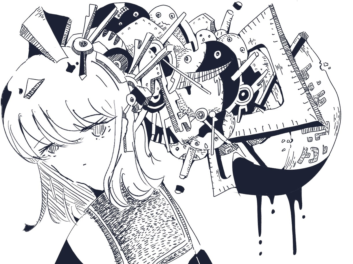 MV用1枚絵イラスト制作します ・ボカロPなど音楽活動においてMV用の1枚絵が必要な方へ イメージ6