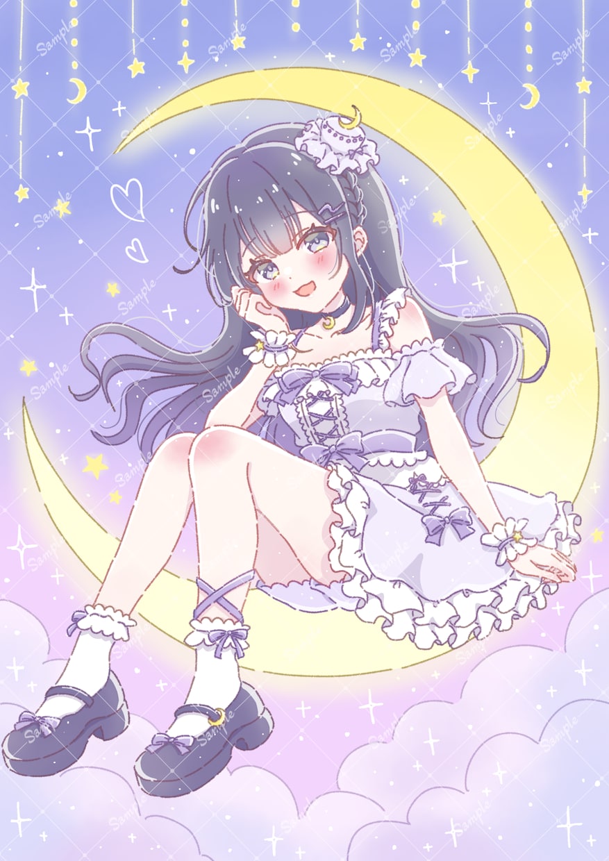 ふんわり透明感のある可愛いイラストを制作します ☆サムネ、おはV、ボカロMV、歌ってみた☆商用利用込み◎ イメージ5