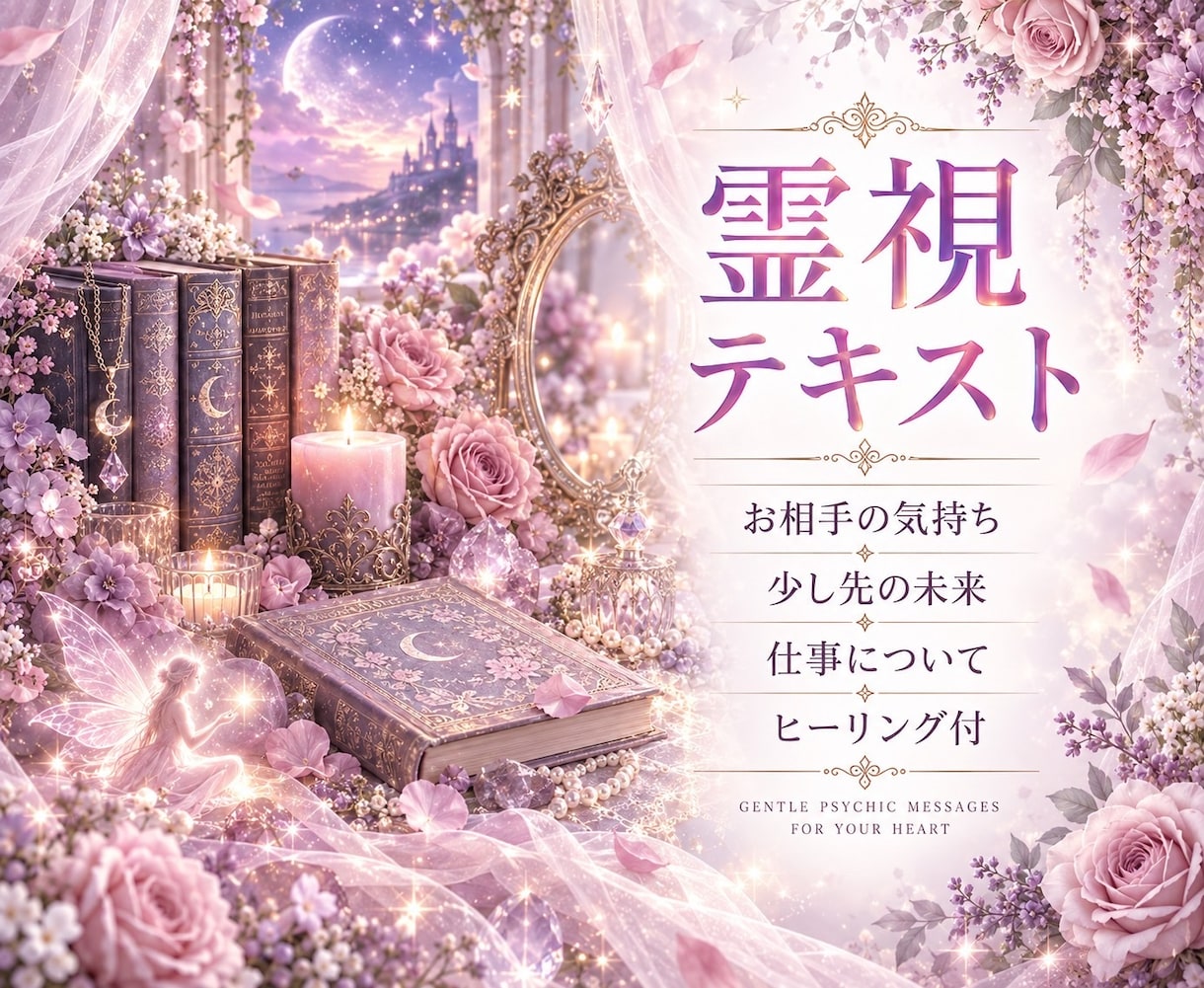 あなたの心に寄り添い、霊視で丁寧に鑑定します 生年月日不要。今のお悩みに必要なメッセージをお届けします イメージ1