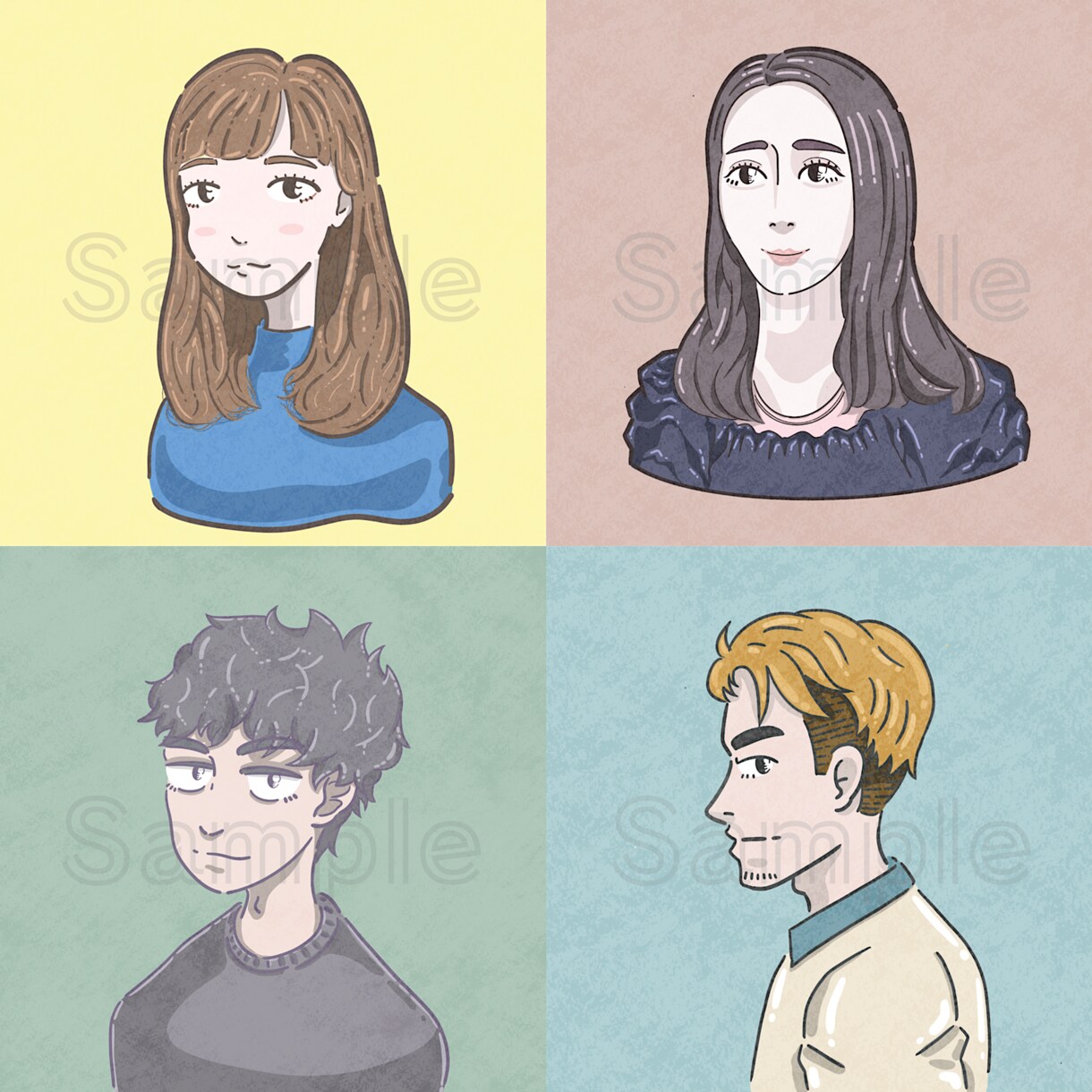 お洒落でポップな可愛い吹き出しアイコンを描きます SNSのアイコンやトプ画を華やかにしたい人にオススメです！ イメージ5