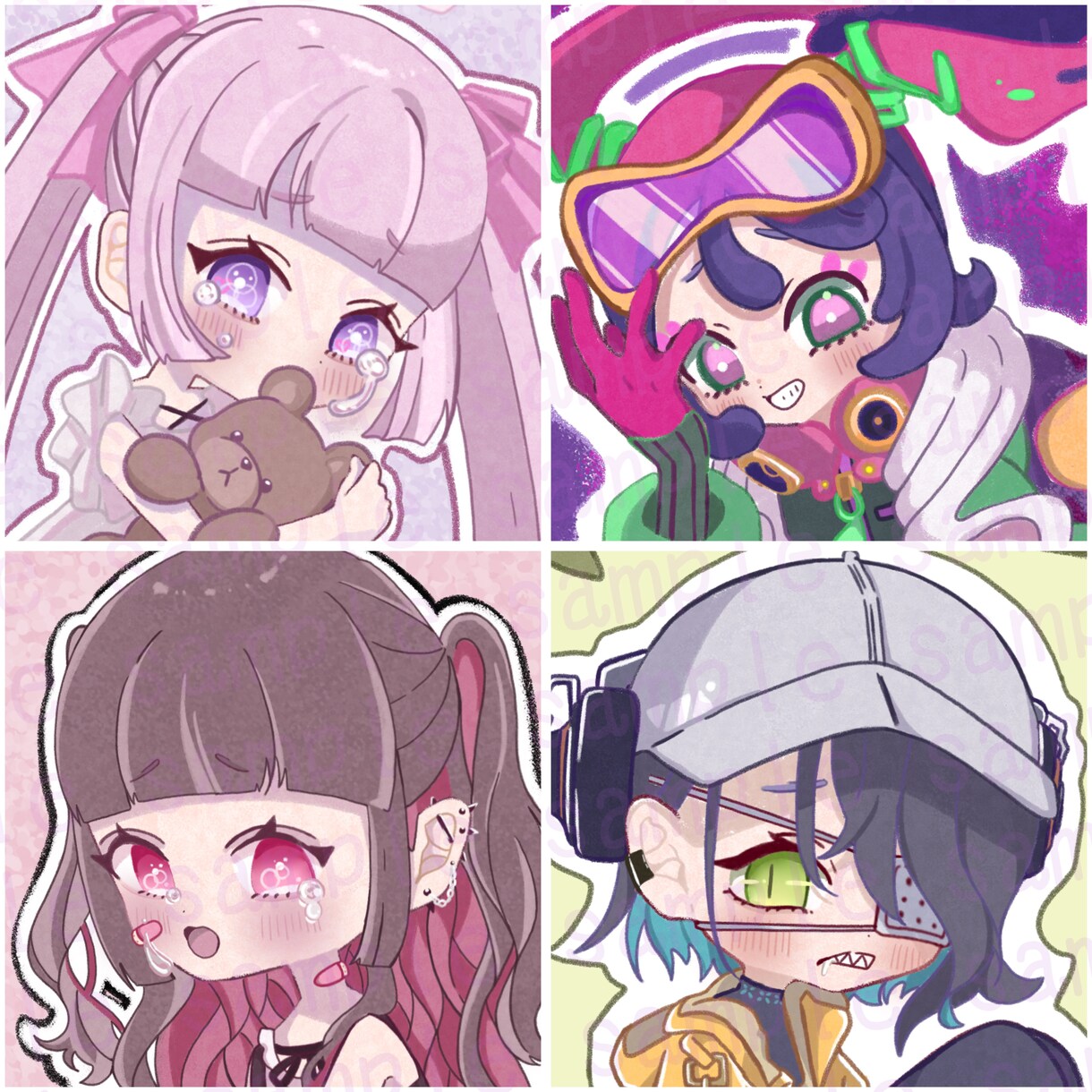 量産型・地雷系など♡可愛いSNSアイコン描きます あなただけの“かわいい”をぎゅっと詰め込みます♡ イメージ1