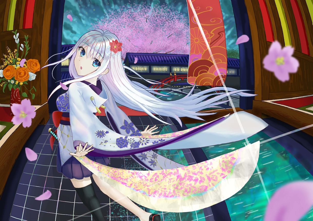 一枚絵イラスト描きます サムネやゲームの一枚絵を描きます イメージ1