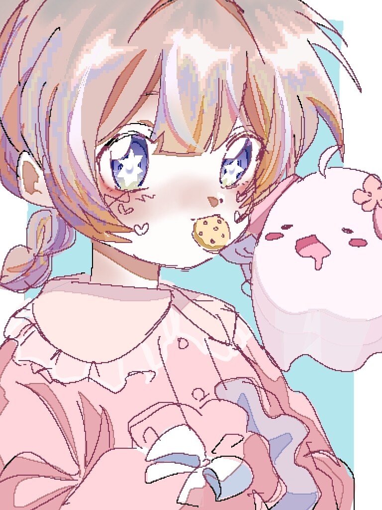レトロで可愛い1枚絵を描きます SNSアイコンから立ち絵、1枚絵なんでも描きます イメージ4
