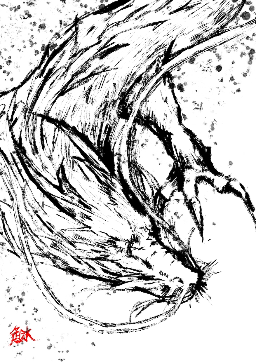墨絵デジタルでイラストを作成します 墨絵デジタルは目立ってカッコイイぞ！ イメージ3