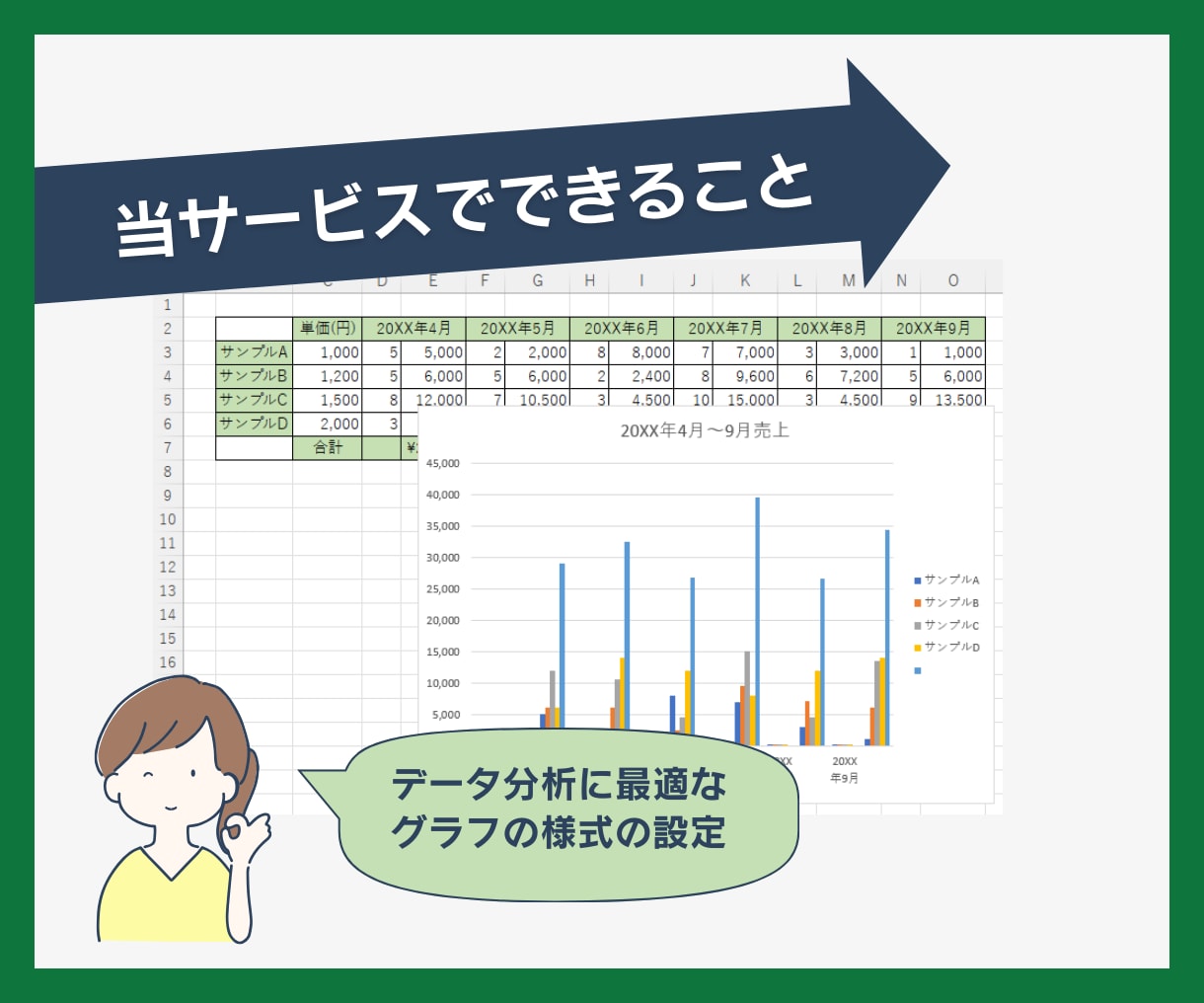 Excel(エクセル)でフォーマット作成します フォーマット作成、様式作成、資料作成などお任せください！ イメージ6