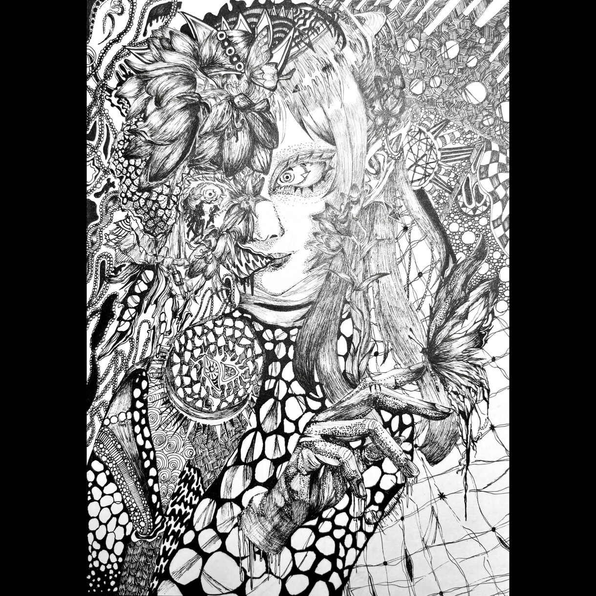 繊細なペン画のイラストを制作します 雰囲気のある目を引くペン画を！ イメージ2