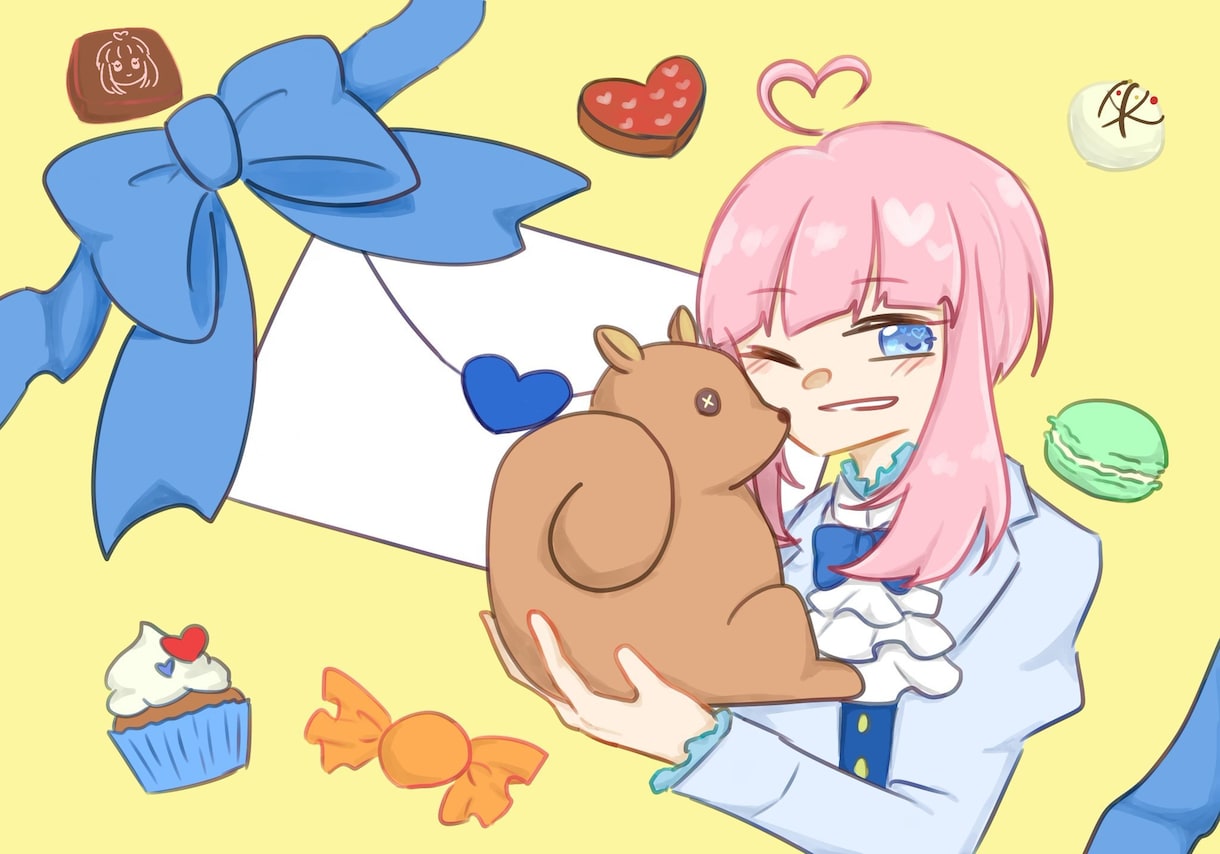 可愛い絵柄で一枚絵を描きます アイコンやサムネ、ゲームスチルなどにオススメ！ イメージ2