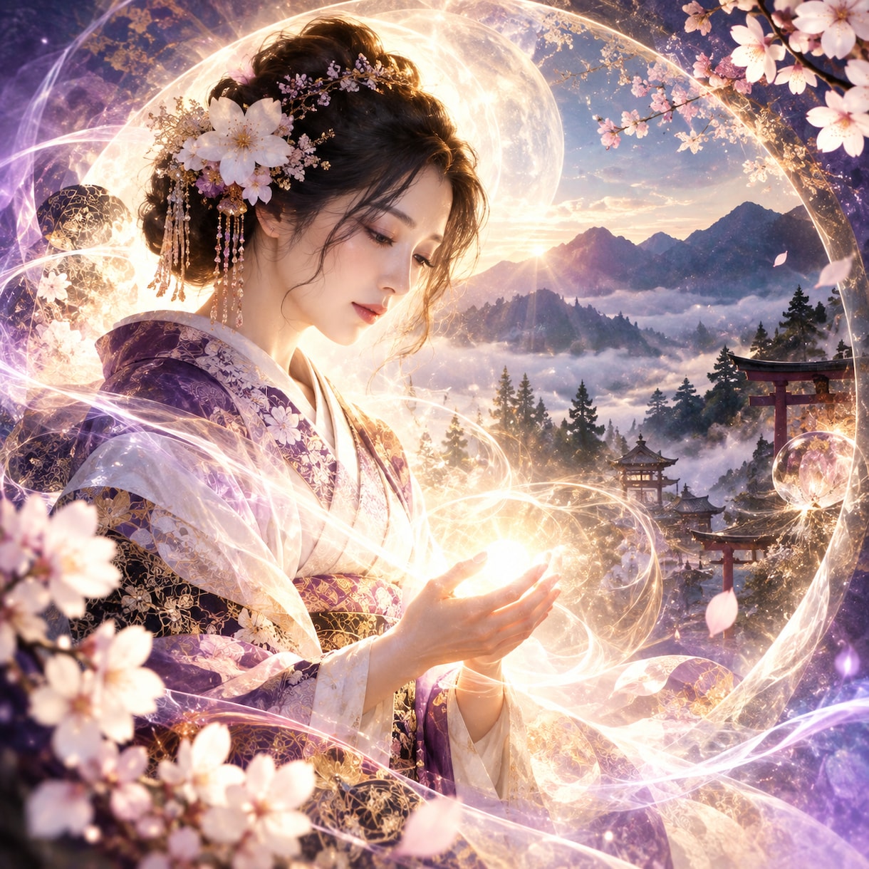 祈舞が貴方から視えた光を、貴方だけの画にします 貴方だけの「霊視画」を祈舞が作成いたします。 イメージ1