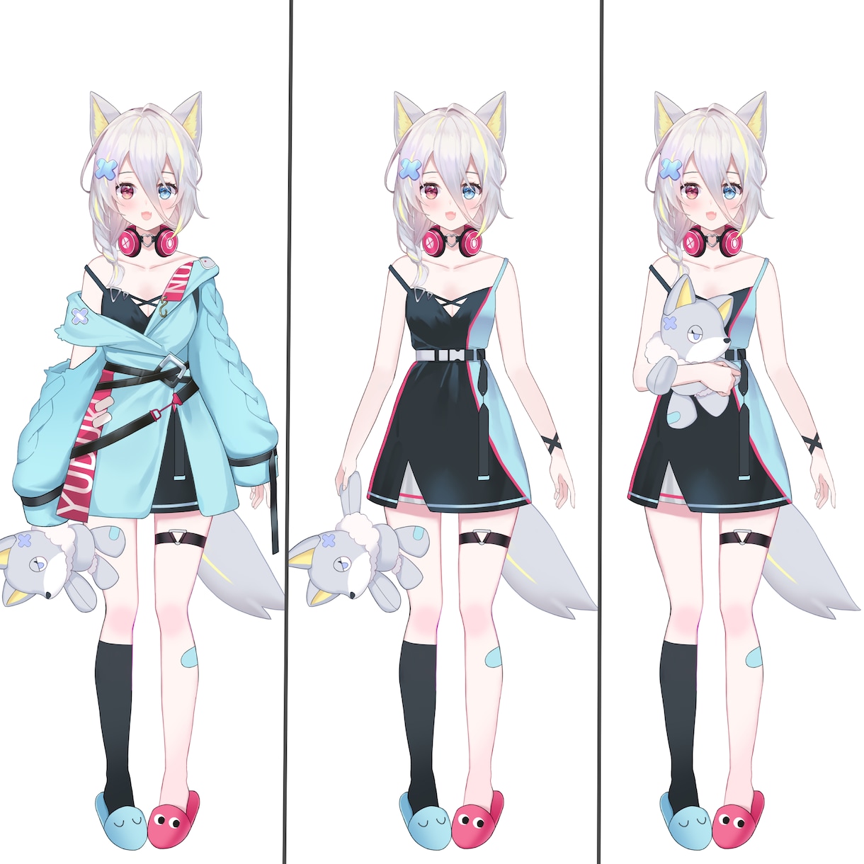 Vtuber：Live2Dモデリング！動かします １ケ所から特定の場所動かします&パーツ分けもできます イメージ5