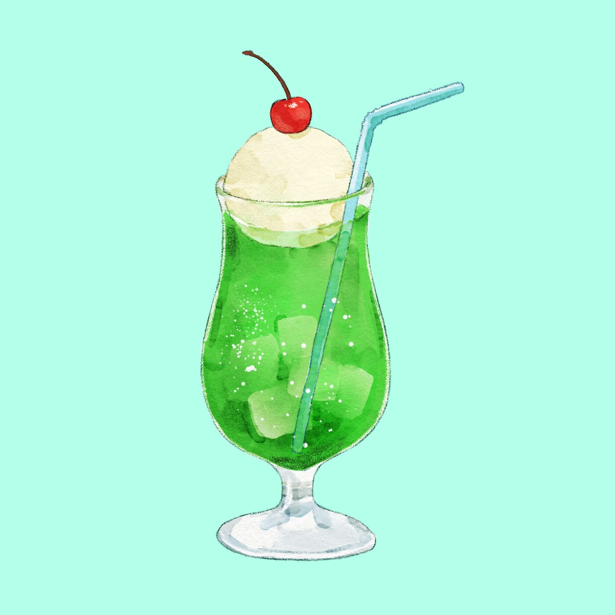柔らかい水彩画風の食べ物イラスト描きます アイコンやメニュー表に使える食べ物イラストが欲しい方に イメージ4