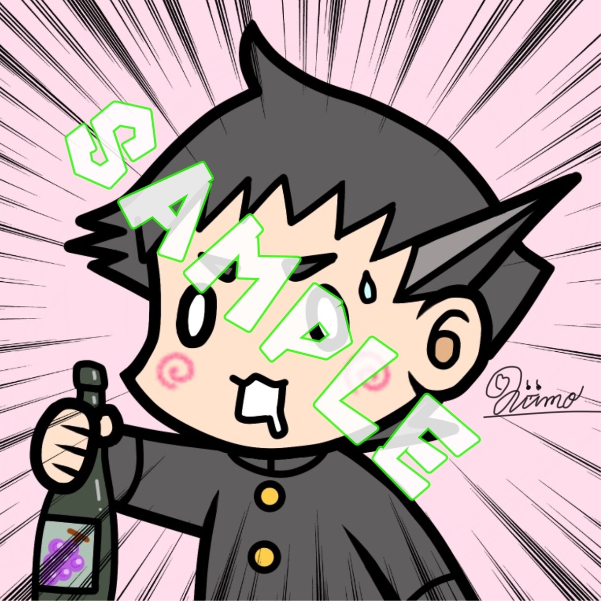 長く使えるお気に入りアイコン作ります 色んな絵柄でTwitter、LINEのアイコン描きます。 イメージ4