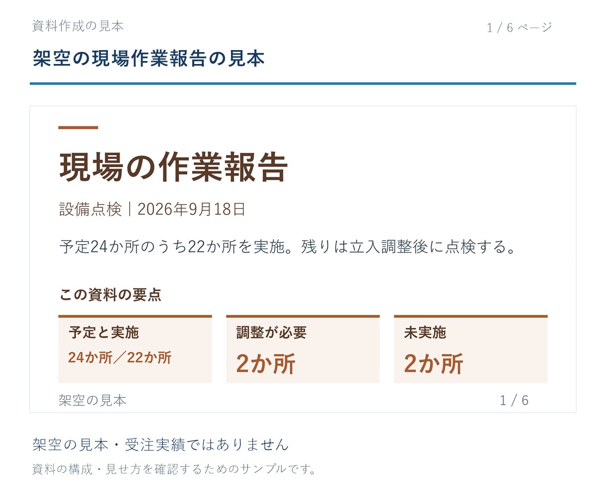原稿を読みやすい6枚のスライドに整えます 原稿から構成整理。編集できるPPTXとPDFで納品 イメージ8