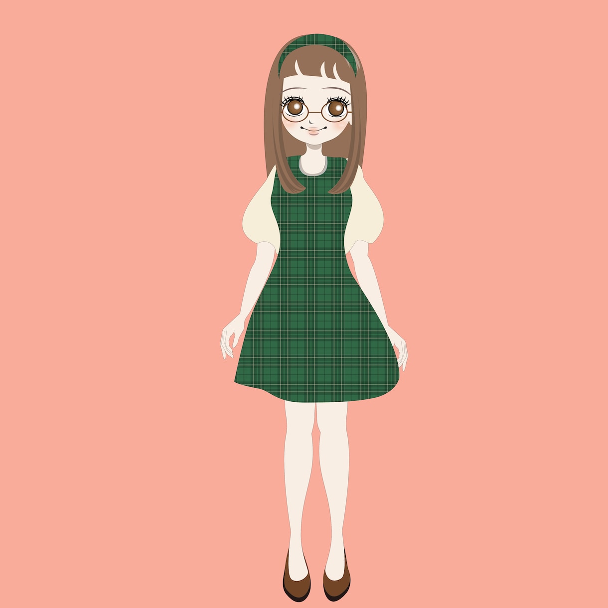 美容、メイク、ファッションなど…かわいい子作ります 女の子の全身イラスト『3種類のポーズ初回限定３名様まで』 イメージ4