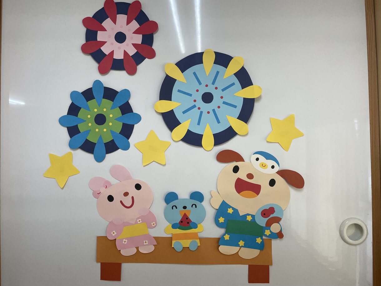 保育で使う、壁面を制作します 日頃の保育や書類等の仕事でお忙しい先生たちのお手伝いをします イメージ1