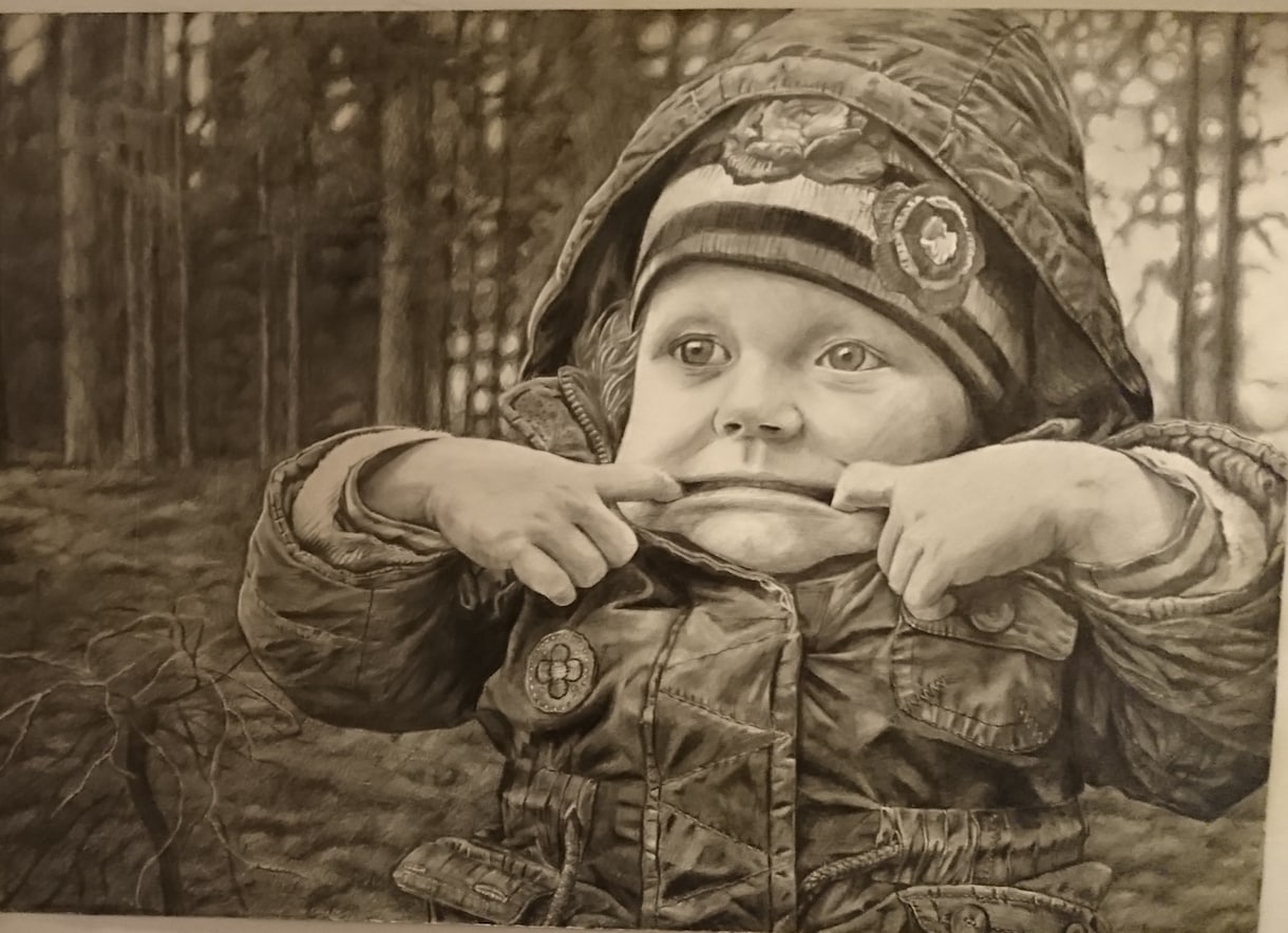 心を込めてリアルな似顔絵を鉛筆画でお描きします 原画納品！額縁無料！大切な方への贈り物等 イメージ8