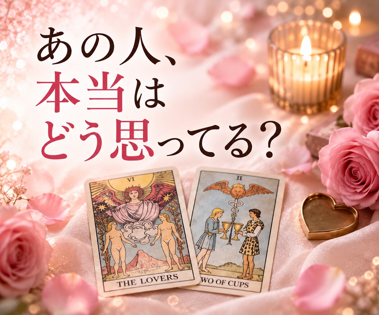 あの人の表の気持ち・心の奥をタロットで読みます 言葉や態度だけでは分からない気持ちをカードから読み解きます イメージ1