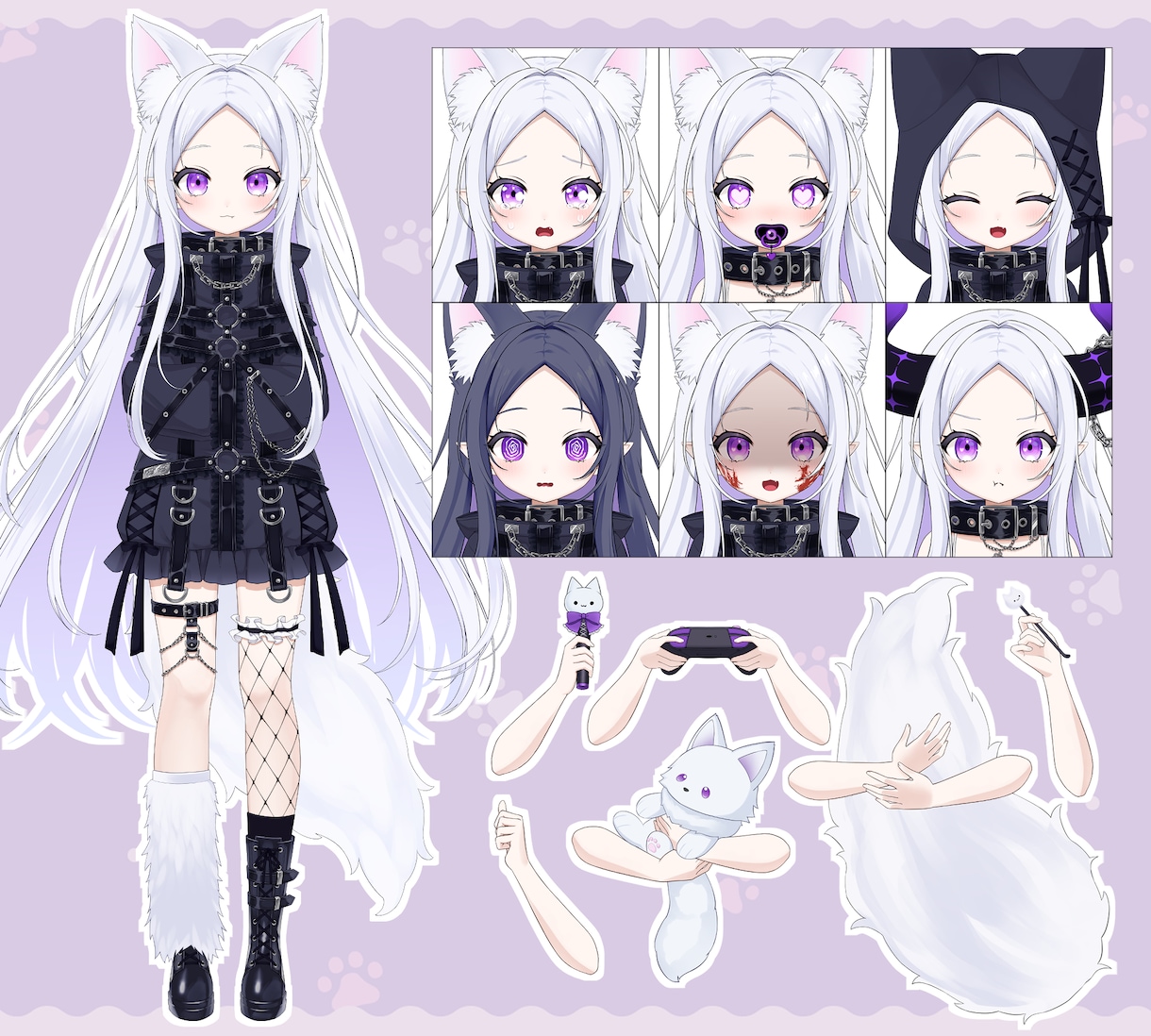 高可動域VTuber✨全工程制作します キャラデザ持ち込みやイラストのみモデリングのみもOK！ イメージ4
