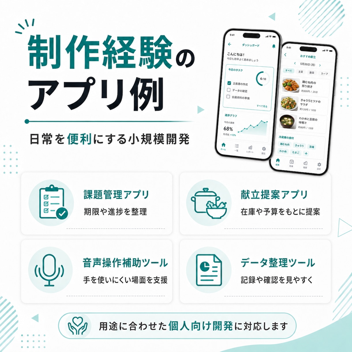Android・Webの小規模アプリを開発します 初めての方も相談しながらアプリを形にします イメージ6