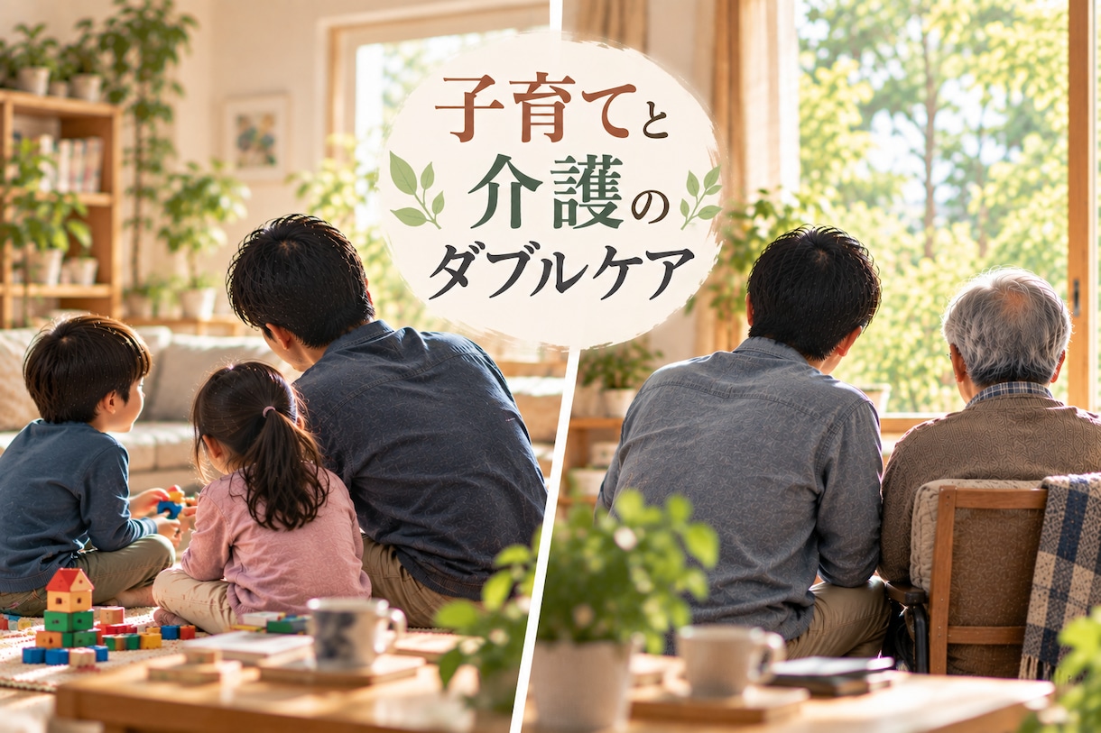 子育てと介護のダブルケアの方のお話をお聞きします 40代男性、共働きで子育てと介護のダブルケア経験者です。 イメージ1