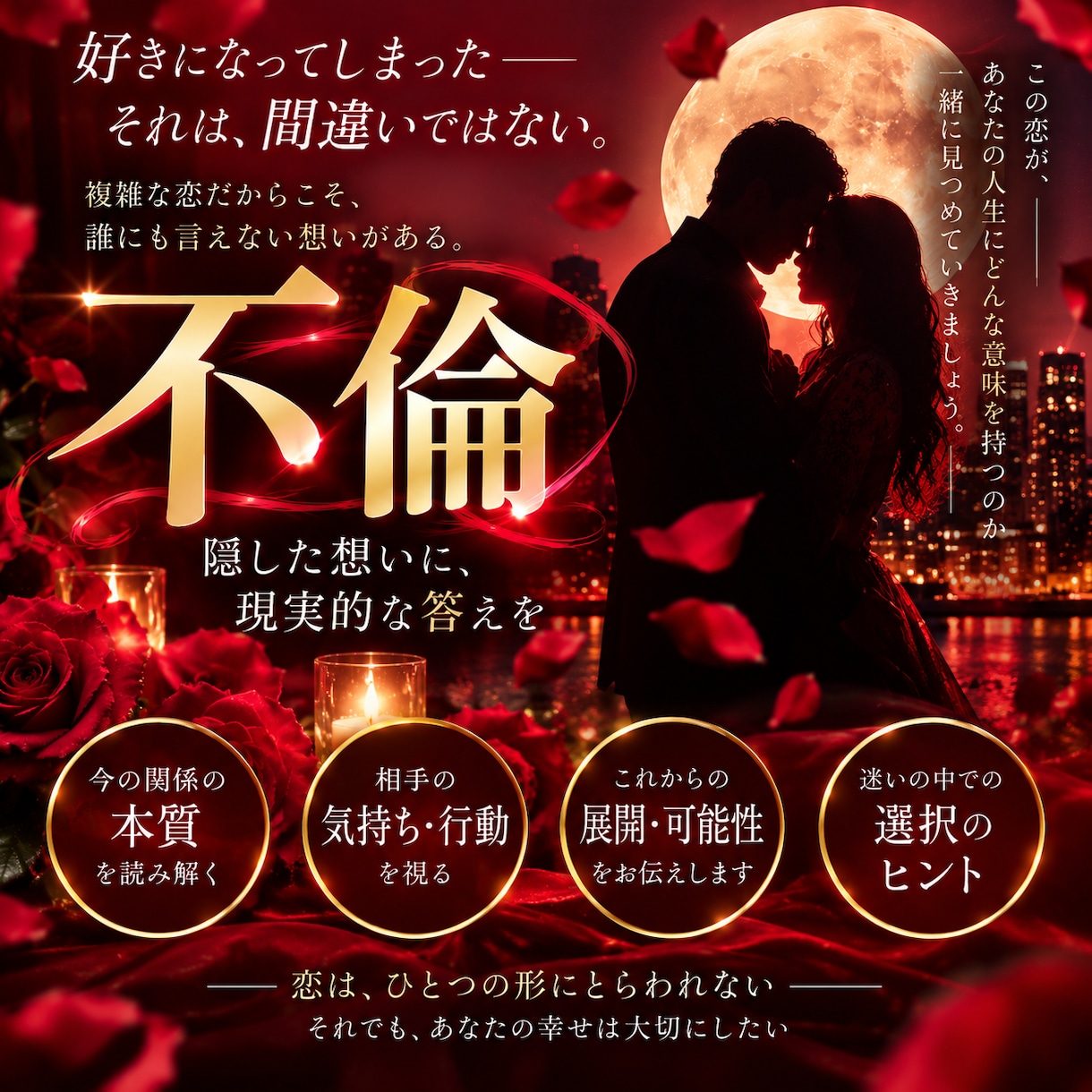 不倫W不倫★占歴26年 霊感霊視で二人の未来視ます 不倫・W不倫の行方…あなたが最後には笑える未来を視ます★ イメージ1