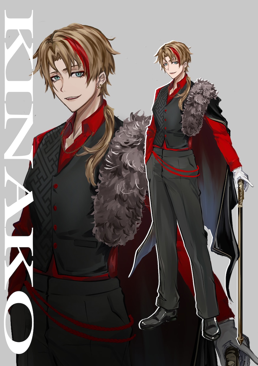 厚塗りカラーラフから仕上げまでキャラ描きます デザイン出し、オリジナル立ち絵描きます、価格6000円 イメージ2