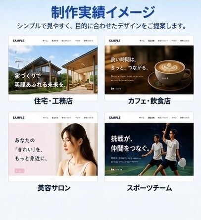 見やすいホームページを制作します 個人・小規模事業者様のHPを丁寧に制作 イメージ4