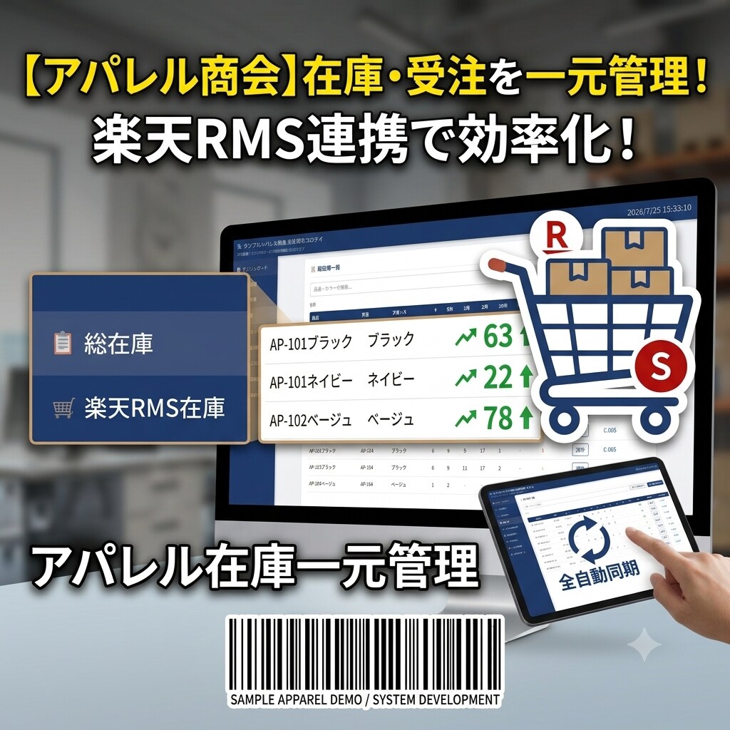 在庫管理の現状のお悩み事を改善案をご提案します 管理業務の「非効率」を、業務システム開発者が診断します イメージ2