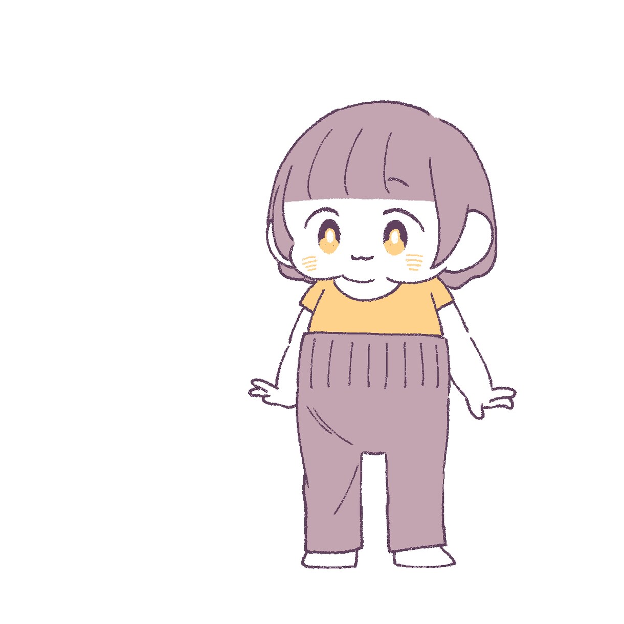 ほんわか可愛い❣️お子様のSNSアイコンを描きます もちっと可愛い、癒されるSNSアイコンをお作りします♡ イメージ5