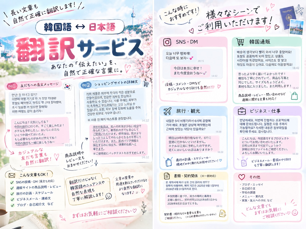 韓国語⇔日本語│自然な翻訳・ニュアンス解説します 翻訳アプリで分かりにくい韓国語のニュアンスも丁寧に解説します イメージ2