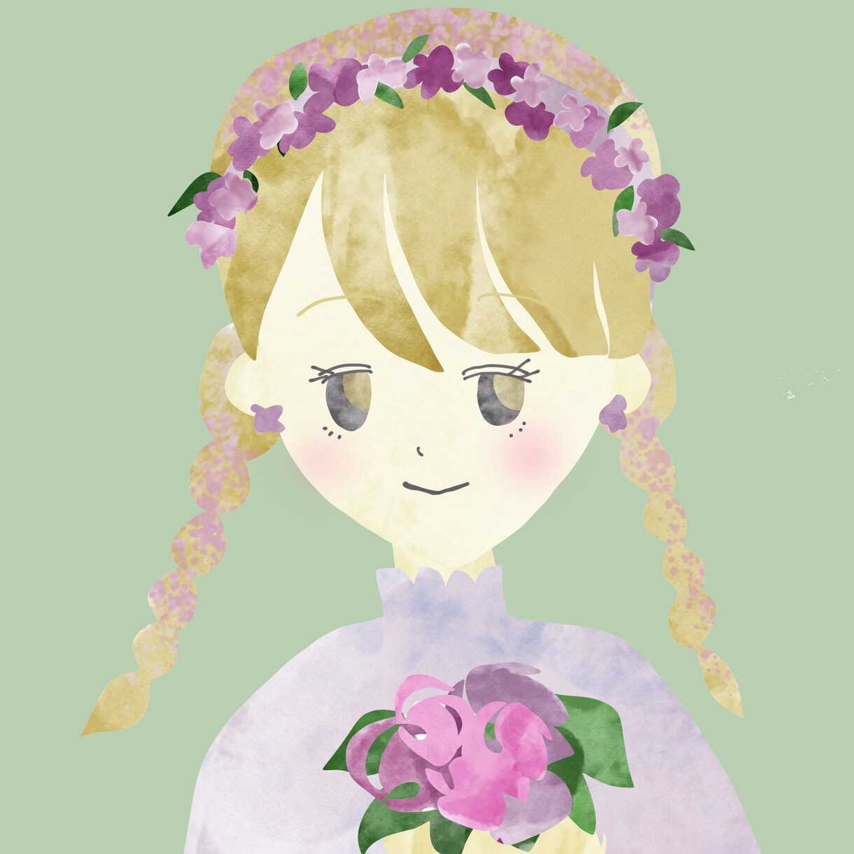 似顔絵風アイコンイラスト描きます 切り絵風のイラストで唯一無二のオリジナルアイコン イメージ3