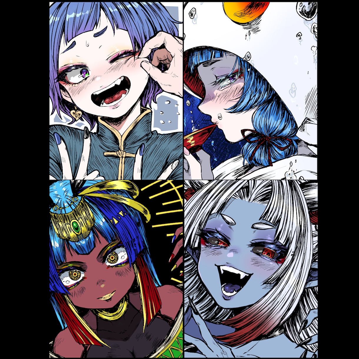 ご希望の予算に合わせてイラスト制作いたします ヘッダー､サムネ､一枚絵､アイコンなど一枚絵お描き致します イメージ2