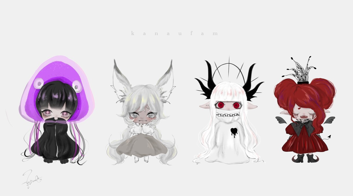 ちびキャラ描きます SNS用アイコンのご依頼をお考えであればこちらまで! イメージ2