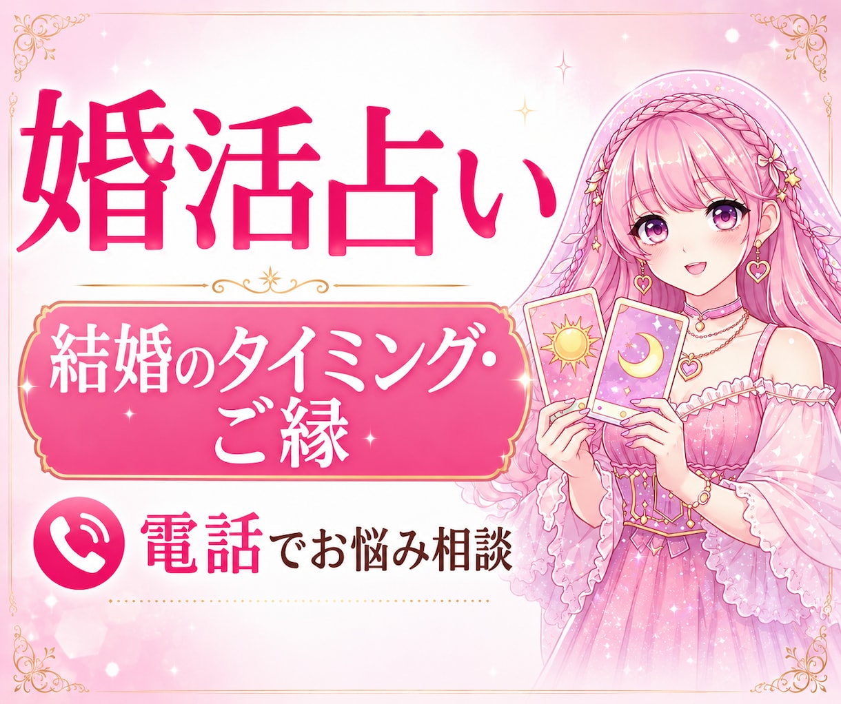 婚活占い❤️結婚のタイミング・ご縁を占います 出会い・結婚時期・相性・運命の人・マッチングアプリ・お見合い イメージ1