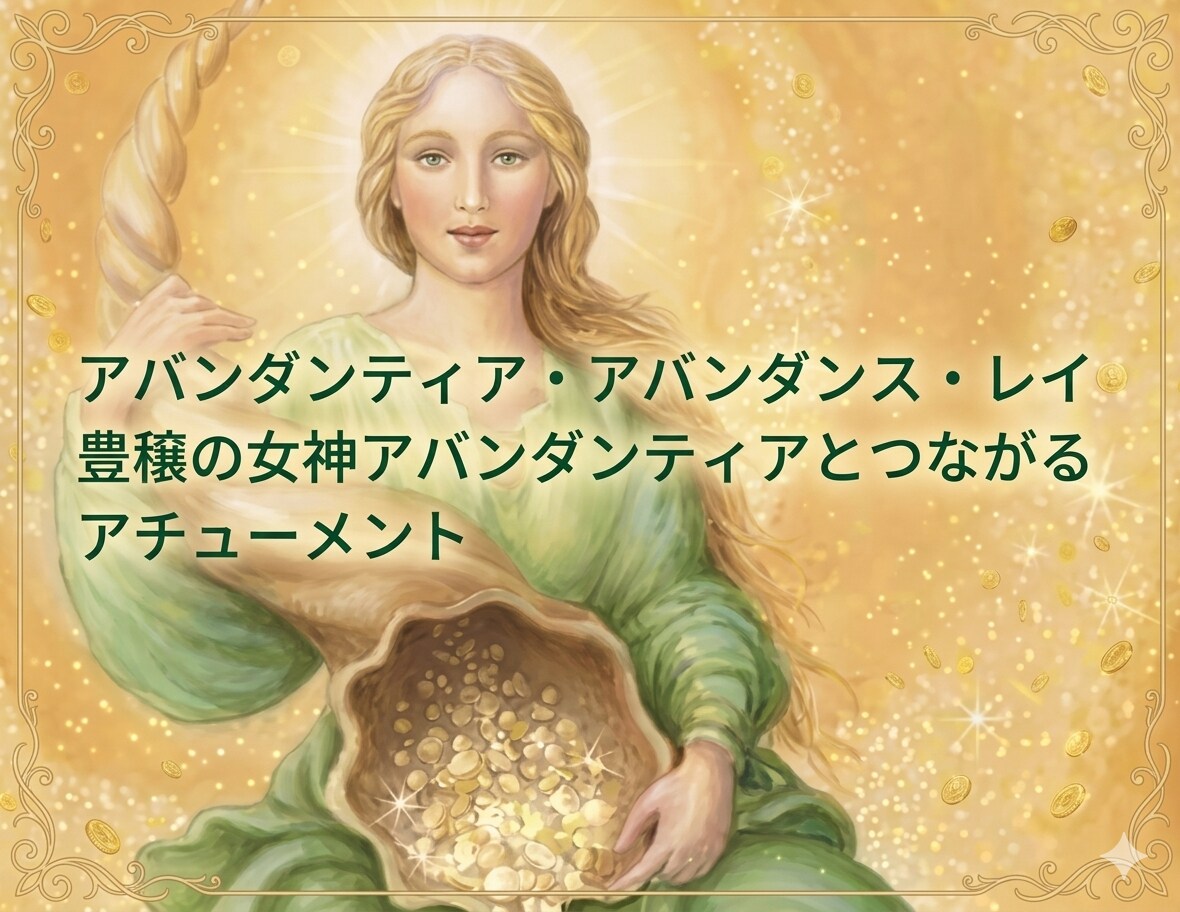 アバンダンティア・アバンダンス・レイの伝授行います 豊穣の女神アバンダンティアのエネルギーと繋がるアチューメント イメージ1