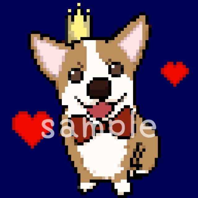 今話題！ペットのドット絵描きます NFTアーティストが大切な家族のドット絵を描きます！ イメージ6