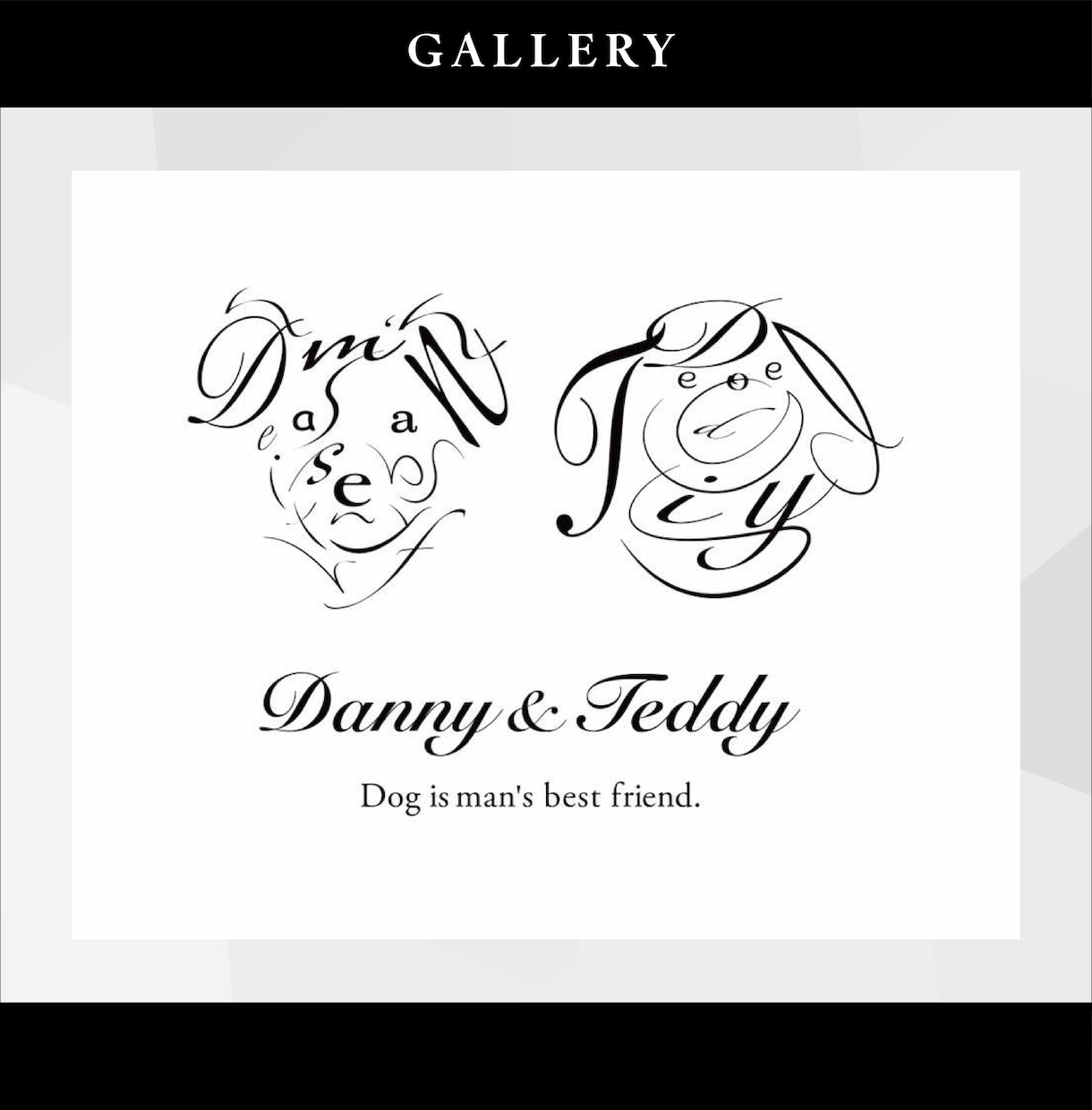 文字似顔絵アートを制作します 名前・座右の銘などを使いあなただけの似顔絵アートを制作します イメージ7
